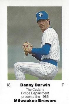 1985 Milwaukee Brewers Police - Cudahy Police Department #NNO Danny Darwin Front