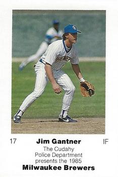 1985 Milwaukee Brewers Police - Cudahy Police Department #NNO Jim Gantner Front