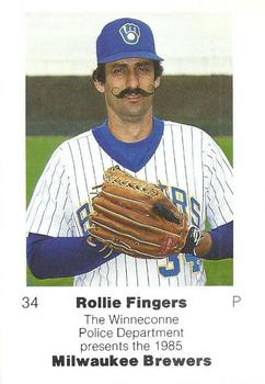 1985 Milwaukee Brewers Police - Winneconne Police Department #NNO Rollie Fingers Front
