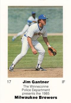 1985 Milwaukee Brewers Police - Winneconne Police Department #NNO Jim Gantner Front