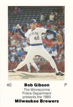 1985 Milwaukee Brewers Police - Winneconne Police Department #NNO Bob Gibson Front