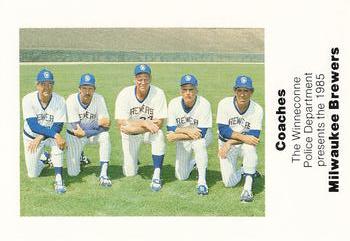 1985 Milwaukee Brewers Police - Winneconne Police Department #NNO Milwaukee Brewers Coaches Front