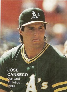 1989 Singles Superstars (unlicensed) #1 Jose Canseco Front