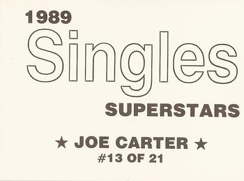 1989 Singles Superstars (unlicensed) #13 Joe Carter Back