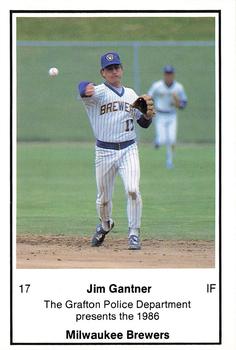 1986 Milwaukee Brewers Police - Grafton Police Department #NNO Jim Gantner Front
