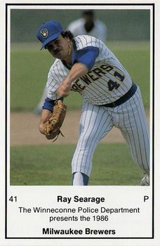 1986 Milwaukee Brewers Police - Winneconne Police Department #NNO Ray Searage Front