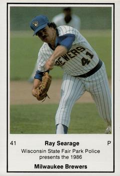 1986 Milwaukee Brewers Police - Wisconsin State Fair Park Police #NNO Ray Searage Front