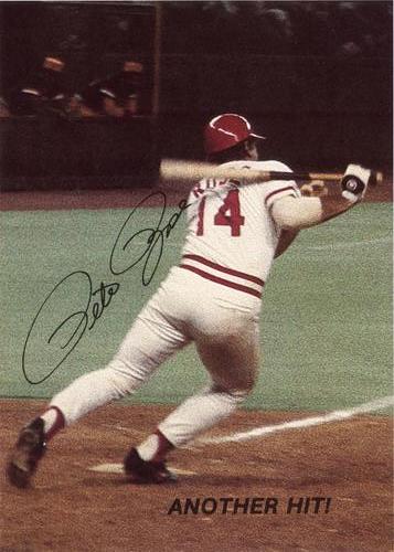 1985 Mr. Z's Pizza Pete Rose #NNO Another Hit! Front