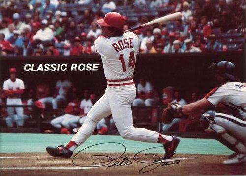 1985 Mr. Z's Pizza Pete Rose #NNO Classic Rose Front
