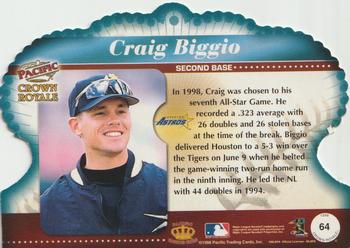 1998 Pacific Crown Royale #64 Craig Biggio Back