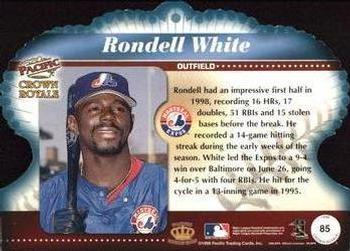 1998 Pacific Crown Royale #85 Rondell White Back