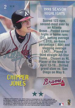 1999 Topps Stars - Two Star #2 Chipper Jones Back