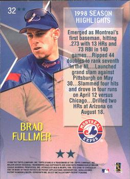 1999 Topps Stars - Two Star #32 Brad Fullmer Back