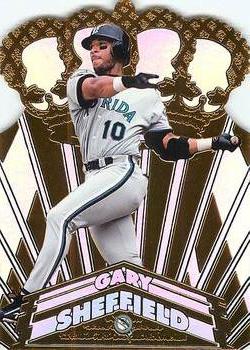 1998 Pacific - Gold Crown Die Cuts #17 Gary Sheffield Front