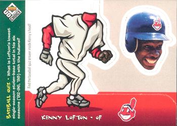 1999 UD Choice - Mini Bobbing Head #12 Kenny Lofton  Front