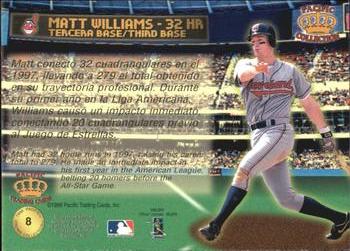 1998 Pacific - Home Run Hitters #8 Matt Williams Back