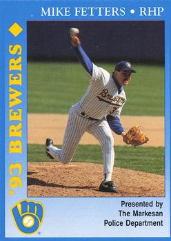 1993 Milwaukee Brewers Police - Markesan Police Department #NNO Mike Fetters Front