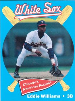 1989 Coca-Cola Chicago White Sox  #28 Eddie Williams Front
