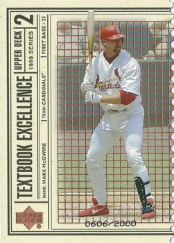 1999 Upper Deck - Textbook Excellence Double #T21 Mark McGwire  Front