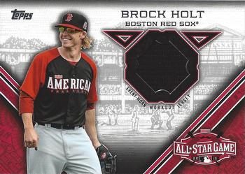 2015 Topps Update - All-Star Stitches #STIT-BHO Brock Holt Front