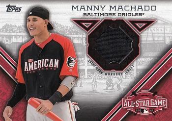2015 Topps Update - All-Star Stitches #STIT-MMA Manny Machado Front