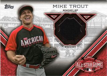 2015 Topps Update - All-Star Stitches #STIT-MTR Mike Trout Front