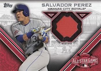 2015 Topps Update - All-Star Stitches #STIT-SP Salvador Perez Front