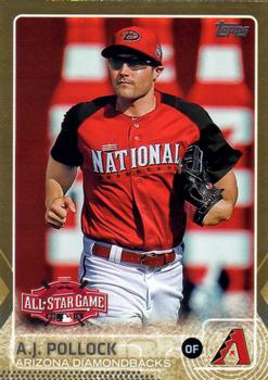 2015 Topps Update - Gold #US186 A.J. Pollock Front
