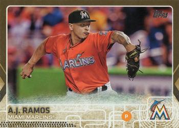 2015 Topps Update - Gold #US195 A.J. Ramos Front