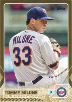2015 Topps Update - Gold #US211 Tommy Milone Front
