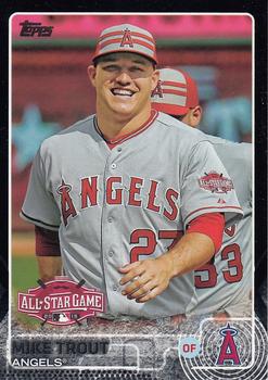 2015 Topps Update - Black #US364 Mike Trout Front