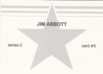 1988 Gray Star Series 2 Blue Border (unlicensed) #5 Jim Abbott Back