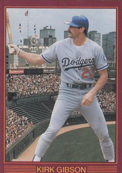 1988 Baseball Stars Series 4 (unlicensed) #1 Kirk Gibson Front