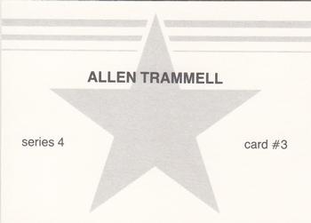 1988 Baseball Stars Series 4 (unlicensed) #3 Alan Trammell Back