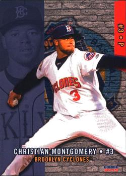 2015 Choice Brooklyn Cyclones #19 Christian Montgomery Front