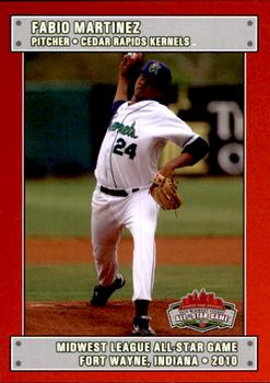 2010 Grandstand Midwest League All-Star Game Western Division #NNO Fabio Martinez Front