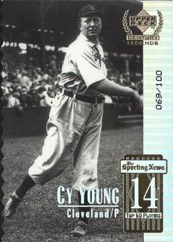 1999 Upper Deck Century Legends - Century Collection #14 Cy Young  Front
