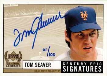 1999 Upper Deck Century Legends - Epic Signatures Century #TS Tom Seaver  Front
