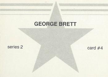 1988 Baseball Stars Series 2 (unlicensed) #4 George Brett Back