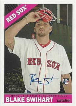 2015 Topps Heritage - Real One Autographs (High Numbers) #ROAH-BS Blake Swihart Front