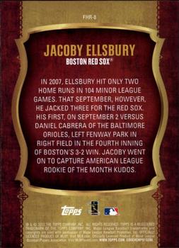 2015 Topps Update - First Home Run #FHR-8 Jacoby Ellsbury Back