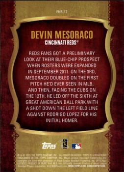 2015 Topps Update - First Home Run #FHR-17 Devin Mesoraco Back