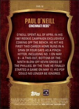 2015 Topps Update - First Home Run #FHR-18 Paul O'Neill Back