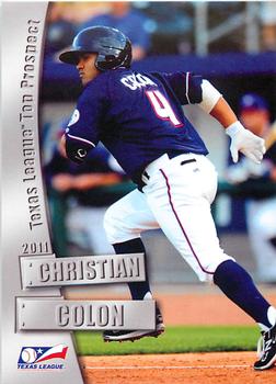 2011 Grandstand Texas League Top Prospects #NNO Christian Colon Front