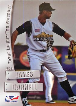 2011 Grandstand Texas League Top Prospects #NNO James Darnell Front