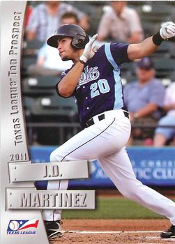 2011 Grandstand Texas League Top Prospects #NNO J.D. Martinez Front