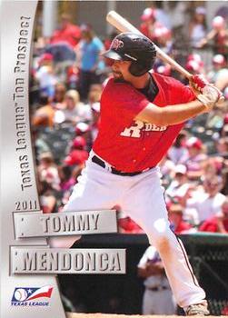 2011 Grandstand Texas League Top Prospects #NNO Tommy Mendonca Front