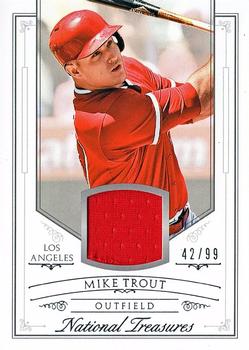 2015 Panini National Treasures #117 Mike Trout Front