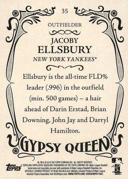 2016 Topps Gypsy Queen #35 Jacoby Ellsbury Back