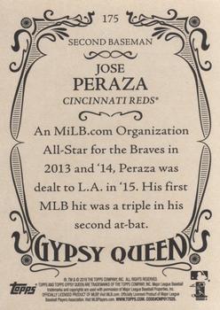 2016 Topps Gypsy Queen #175 Jose Peraza Back